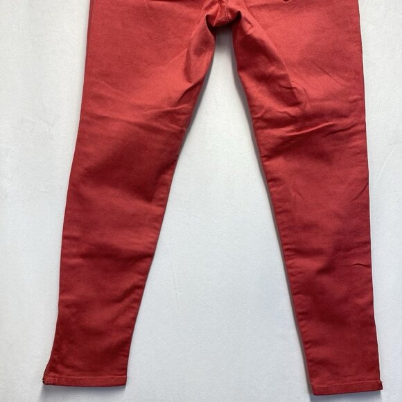 AMERICAN RAG Cie Low-Rise Skinny Leg Ankle Zip Jeans Women Size 3R Coral Stretch - Picture 16 of 16